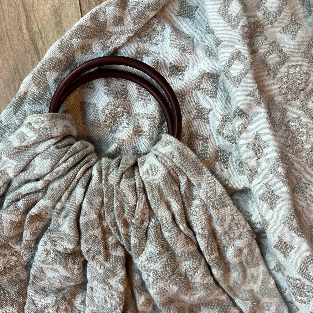 Tekhni Wovens ring sling Adamas sandstone beige cream
